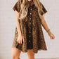 Wild Wish Leopard Denim Dress