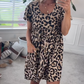 🔥🔥Dames casual mini-jurk met luipaardprint