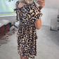 🔥🔥Dames casual mini-jurk met luipaardprint