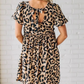 🔥🔥Dames casual mini-jurk met luipaardprint