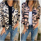 🌸Bomberjack met rits en zebraprint voor dames in de herfst🌸
