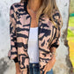 🌸Bomberjack met rits en zebraprint voor dames in de herfst🌸