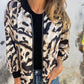 🌸Bomberjack met rits en zebraprint voor dames in de herfst🌸