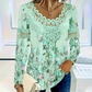 ✨✨Elegante damesblouse met lange mouwen en kanten rand