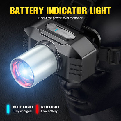 🔥Heldere, oplaadbare LED-hoofdlamp voor buitengebrui🔦