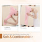 💥Tijdelijke aanbieding!🔥 Grote Haarhanddoek – Zachte Koraalstof – Snelle Absorptie & Elastische Band voor Dames 💕