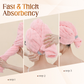 💥Tijdelijke aanbieding!🔥 Grote Haarhanddoek – Zachte Koraalstof – Snelle Absorptie & Elastische Band voor Dames 💕