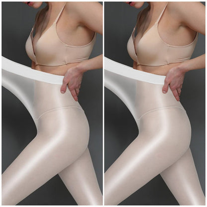 💜LAATSTE DAG - KOOP 1 KRIJG 1 GRATIS💜Glanzende, doorschijnende panty's voor dames