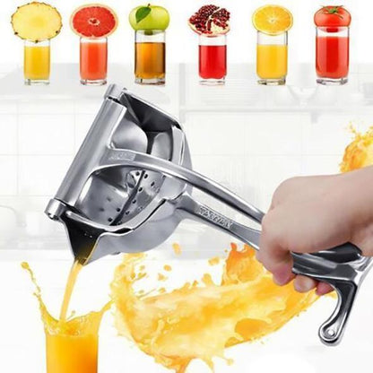 📢📢50% KORTING!! ⏰ Handmatige sapcentrifuge van roestvrij staal – Robuuste citruspers en fruitpers – Apparaat voor het maken van gezond, vers sap voor in de keuken en aan de bar 🥤
