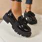 Elegante Lieve Plateau Loafers met Strik