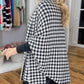 🔥 Dames Pied-de-Poule Poncho Met Open Voor（50% Korting） - Tijdloze Elegantie Voor Herfst & Winter!