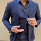 Heren shirt met kraag, tweedelig