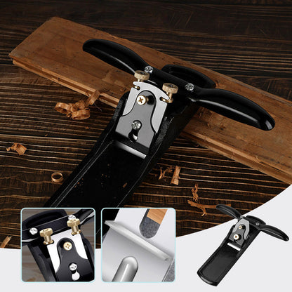 🔨 50% KORTING! Van ruw naar perfect glad – deze gietijzeren handschaaf met scherp staal en verstelbare snede is jouw geheime wapen voor foutloos houtwerk!