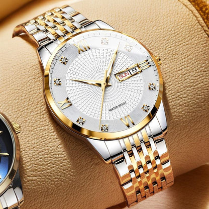 Herenhorloge van Roestvrij Staal - Waterdicht & Zakelijke Stijl