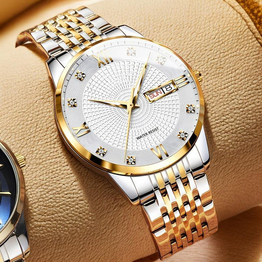 Herenhorloge van Roestvrij Staal - Waterdicht & Zakelijke Stijl