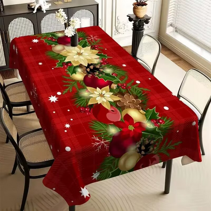 ⏳ 50% KORTING! ⏰ Waterdicht rechthoekig kersttafelkleed