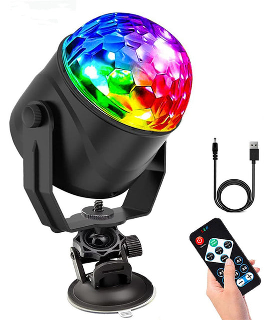 ✨ Magische LED Disco Bol – RGB Stroboscoop Effect, Afstandsbediening & Draagbaar (Creëer Instant FeestSfeer Voor Partijen, Karaoke & Meer!)