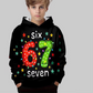 🎅"67" hoodie voor kinderen – Zacht, trendy en geïnspireerd door de virale meme 🎮👕
