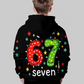 🎅"67" hoodie voor kinderen – Zacht, trendy en geïnspireerd door de virale meme 🎮👕