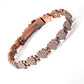 Dames Stralend Hartvormige Magnetische Koperen Armbanden