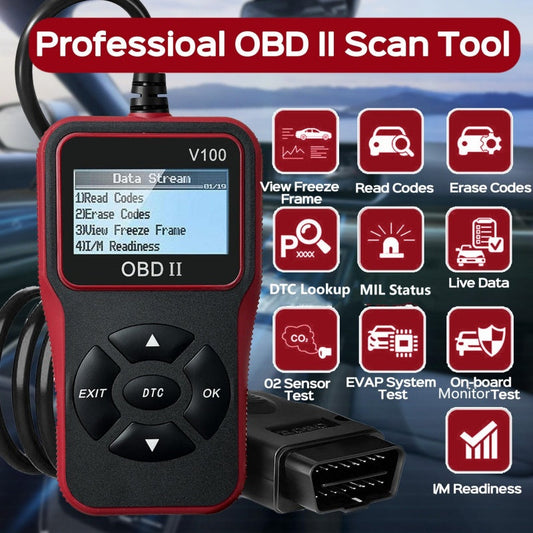 🎉Nieuwjaars Cadeau 45% KORTING!🔧Multifunctionele OBD II Motor Foutcodelezer - Snel Fouten Lezen/Wissen & Realtime Bewaking: Compatibel Met Meeste Benzinevoertuigen (Na 1996!)