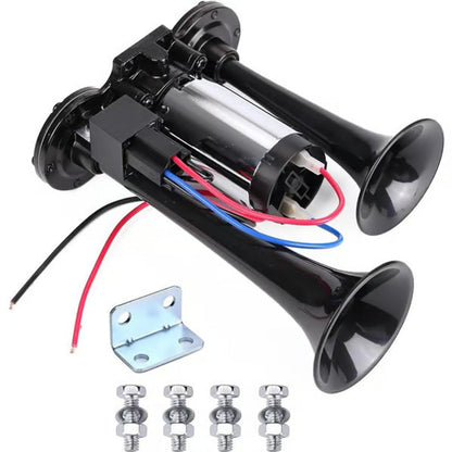 🚗 50% Korting – 150dB Pneumatische Claxon (12V/24V) | Krachtig Geluid voor Extra Veiligheid op de Weg