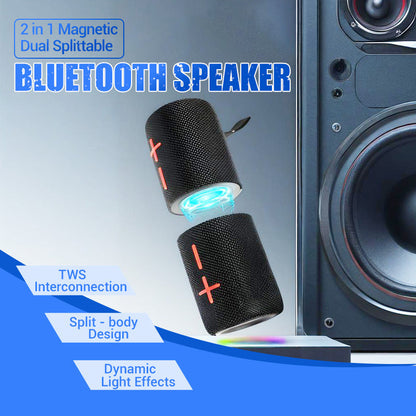 💥 2-in-1 afneembare Bluetooth-luidspreker met magnetische bevestiging 🎶 Fijn en vol geluid ⏳ Tijdelijke korting van 50%