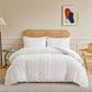 📢📢50% KORTING !! ⏰3-delige beddengoedset met opengewerkt en getuft patroon