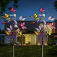 Solar Tuinlampen met Vlindermotief - IP65 Waterdicht LED Tuinverlichting