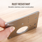 🔧50% OFF 🚪 Stainless Steel Hinge Repair Plate — Fix Loose Cabinet Doors Fast, No Replacement