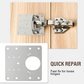 🔧50% OFF 🚪 Stainless Steel Hinge Repair Plate — Fix Loose Cabinet Doors Fast, No Replacement