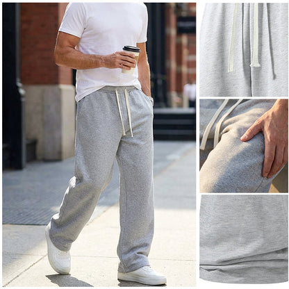 🩳 50% KORTING! 👖 Herenbroek met trekkoord - Comfortabele katoenen stof, zakken en een casual stijl voor dagelijks gebruik en sporten 🏃‍♂️