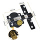😱🔑 Stop met goedkope sloten die snel kapotgaan! Dé heavy-duty long throw gate lock van massief ijzer – dubbele toegang, 5 sleutels, mat zwart. 50% KORTING!