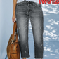 Retro cropped jeans met rechte pijpen voor dames