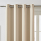 💥Tijdelijke korting!🔥 Elegante Decoratieve Gordijnen – Verduisteringsstof & Thermische Isolatie – Metalen Ringen – Tijdloze Beige Tint – Zachte Sfeer & Gewaarborgde Privacy ☁️
