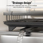 💥【LIMITED TIME 50% OFF】🔥 Tweelaags Schotel Droogrek | 360° Draaibare Afwateringstuit | Verticale Slots | Koolstofstaal | Zwart/Wit