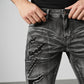 Heren Slim Fit Jeans met Distressed Look