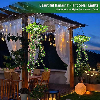 🌿☀️ Zonne-energie hanglamp graseffect – Warm en gedempt licht, sprookjessfeer voor tuin, terras of balkon, zonder snoer of batterijen 🍃🏡
