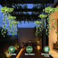 🌿☀️ Zonne-energie hanglamp graseffect – Warm en gedempt licht, sprookjessfeer voor tuin, terras of balkon, zonder snoer of batterijen 🍃🏡