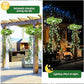 🌿☀️ Zonne-energie hanglamp graseffect – Warm en gedempt licht, sprookjessfeer voor tuin, terras of balkon, zonder snoer of batterijen 🍃🏡