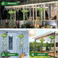 🌿☀️ Zonne-energie hanglamp graseffect – Warm en gedempt licht, sprookjessfeer voor tuin, terras of balkon, zonder snoer of batterijen 🍃🏡
