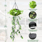 🌿☀️ Zonne-energie hanglamp graseffect – Warm en gedempt licht, sprookjessfeer voor tuin, terras of balkon, zonder snoer of batterijen 🍃🏡