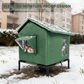 🐈 -50% ! 🌧️ Maison pour Chat Extérieure Surélevée Toutes Saisons – Oxford + Aluminium Thermique – Imperméable & Isolée – Pliable pour Confort Douillet ✨