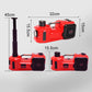 🔧 50% KORTING! 12-in-1-krikset, max. 5 t, hydraulische krik met elektrische slagmoersleutel, ingebouwde pomp en LED-verlichting, draagbare krik ✨