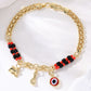 Bohemian Bedelarmband met Boze Oog & Olifant