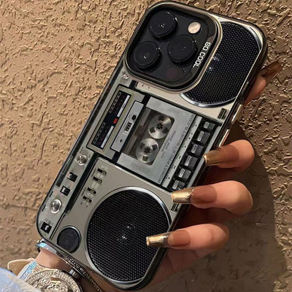 ⏳ 50% KORTING! ⏰ Retro Boombox Cassette Player Phone Case