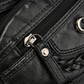 Dames zacht PU-leer crossbody tas met meerdere vakken