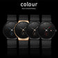 Minimalistische waterdichte quartzhorloge voor heren