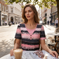 🥳ZOMER UITVERKOOP🥳💞50K+ VERKOCHT!💥50% KORTING! 🔥 Nep Tweedelig Gestreept Top – Henley, Casual ✨