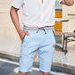 Heren Korte Broek Colorblock - Casual Short met Trekkoord